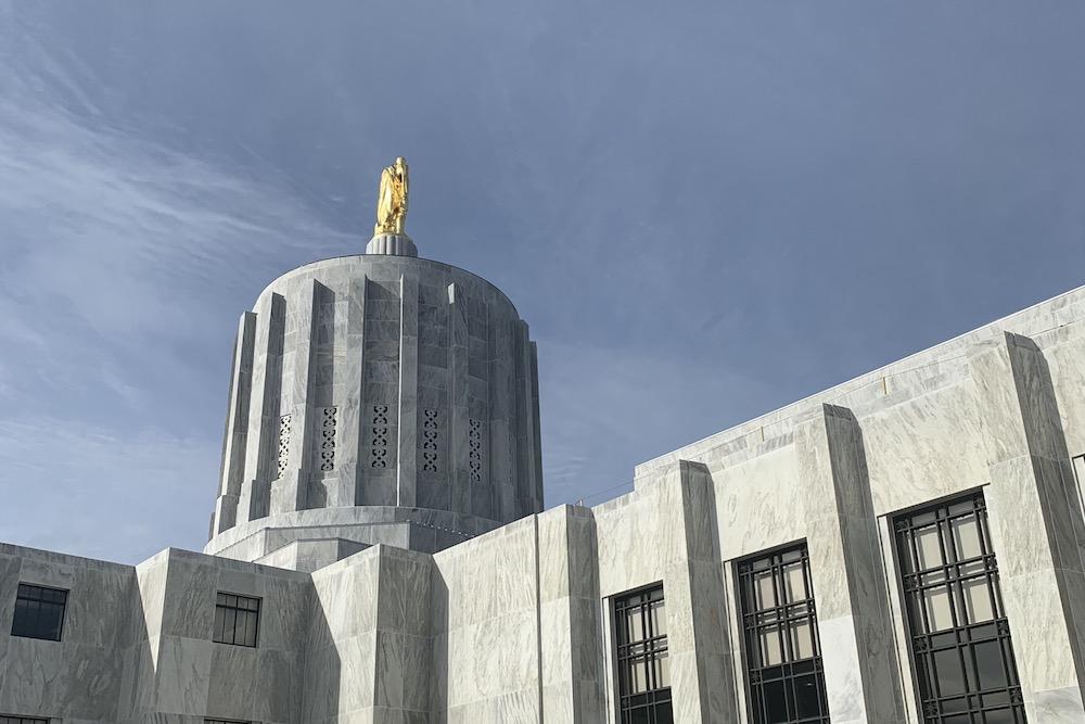 The Oregon State Capitol.