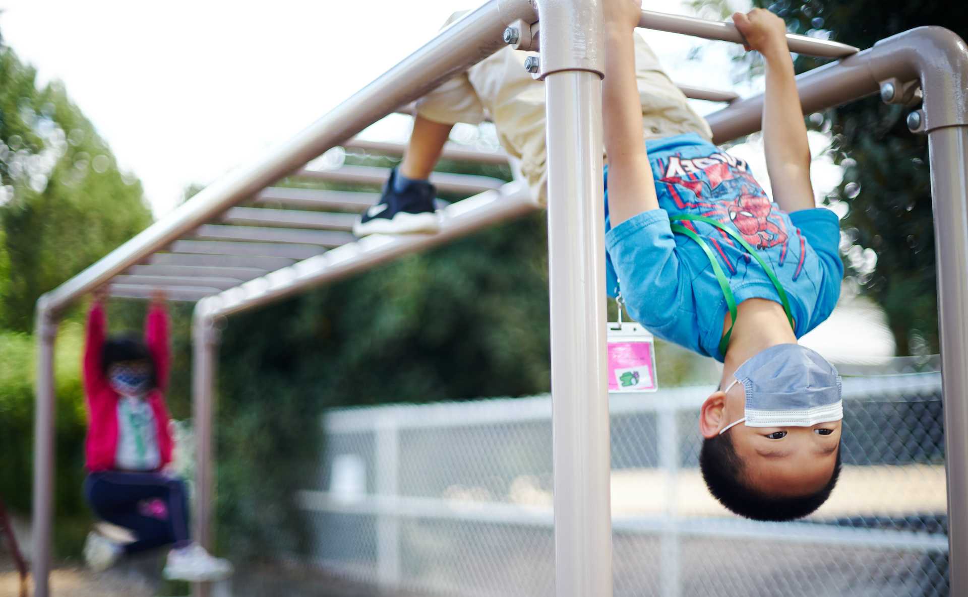 Children play at the Chinese Friendship Association of Portland's 2021 summer learning program. (Photo by Sarah Arnoff Yeoman.)