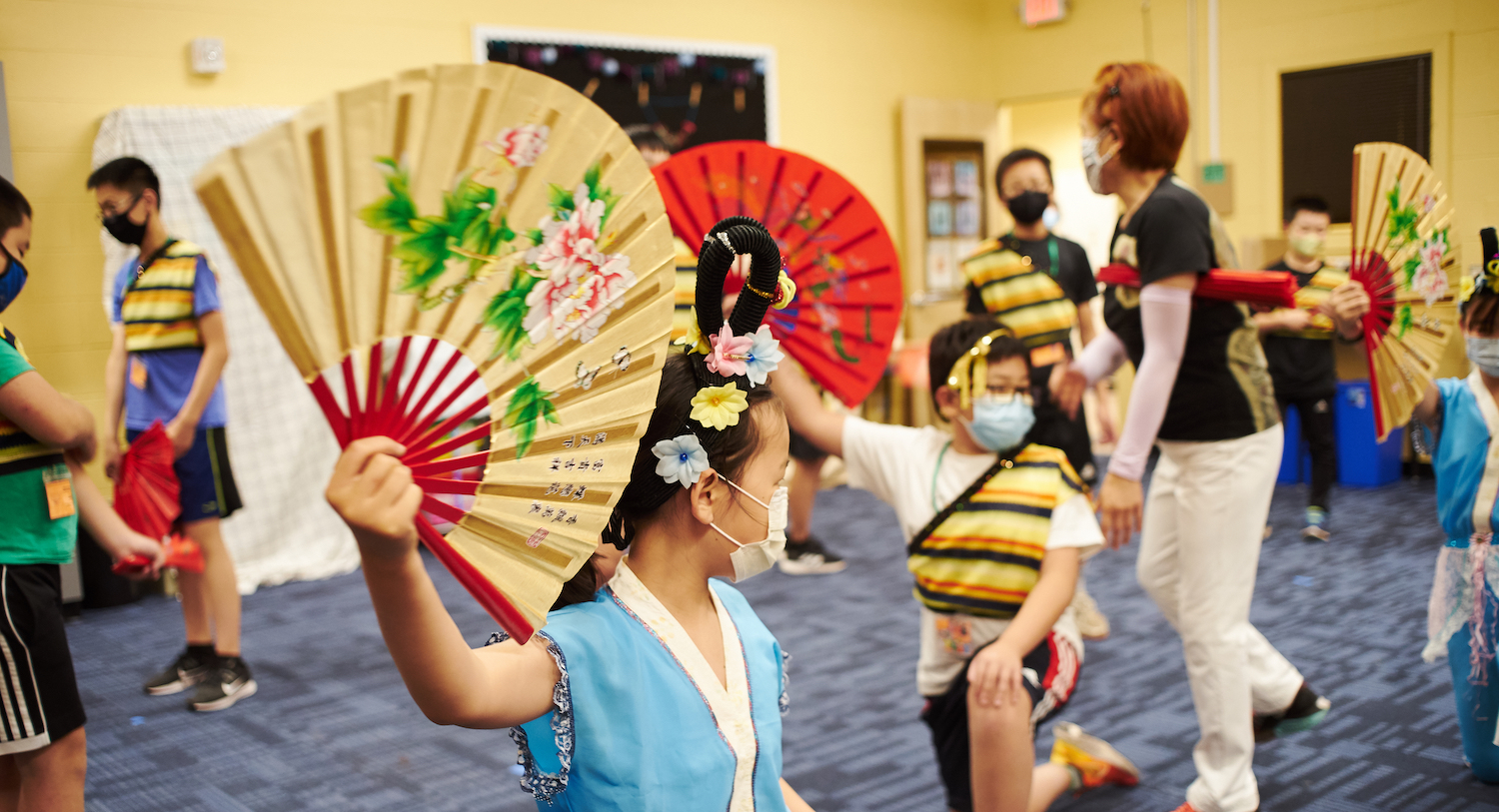 Students at the Chinese Friendship Association of Portland's summer learning program in 2021. Photo by Sarah Arnoff Yeoman.